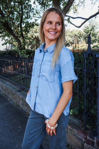 Everyday Denim Shirt • Light Wash
