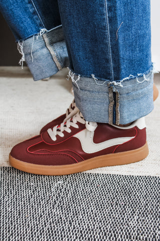 Kick Off Modern Sneaker • Wine