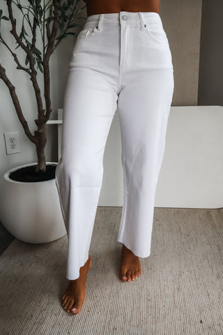 Nora Crop Wide Leg • White