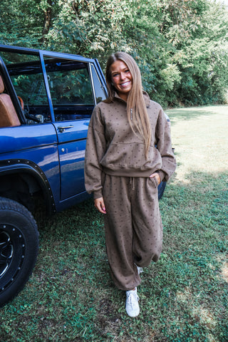 Starry Skies Pant Set • Brown