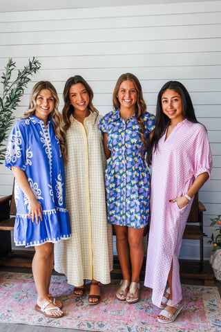 Spring Fever Pocket Dress • Blue Multi