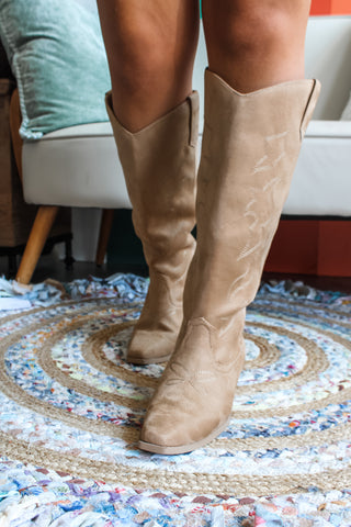 Sahara Tall Western Boot • Camel