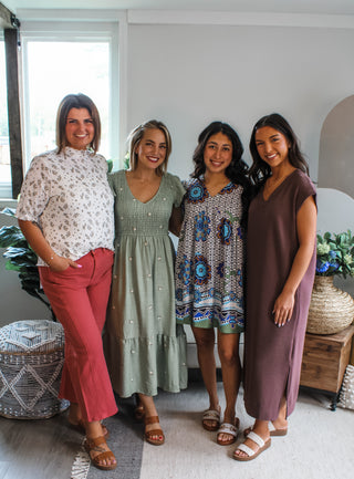 Thinking Of You T-shirt Dress • Cocoa - FINAL SALE