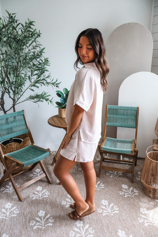 Hot Summer Days Short Set • Beige