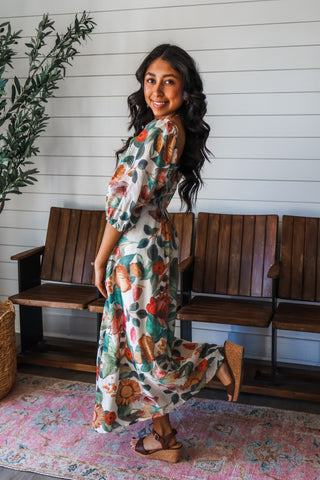 Bold and beautiful sunflower dress
