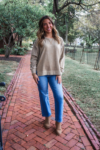 Riley Mineral Pullover • Tan