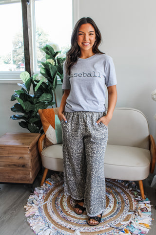 Simply Baseball Graphic Tee • Heather Grey