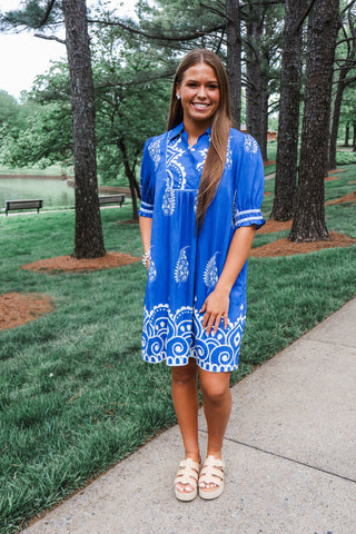 Someday Soon Pocket Dress • Blue