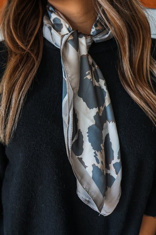 Wild Side Silk Scarf • Beige