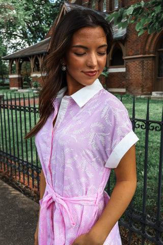 Pretty & Polished Shirtdress • Pink