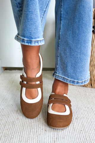 Harlow Sporty Flat • Cognac