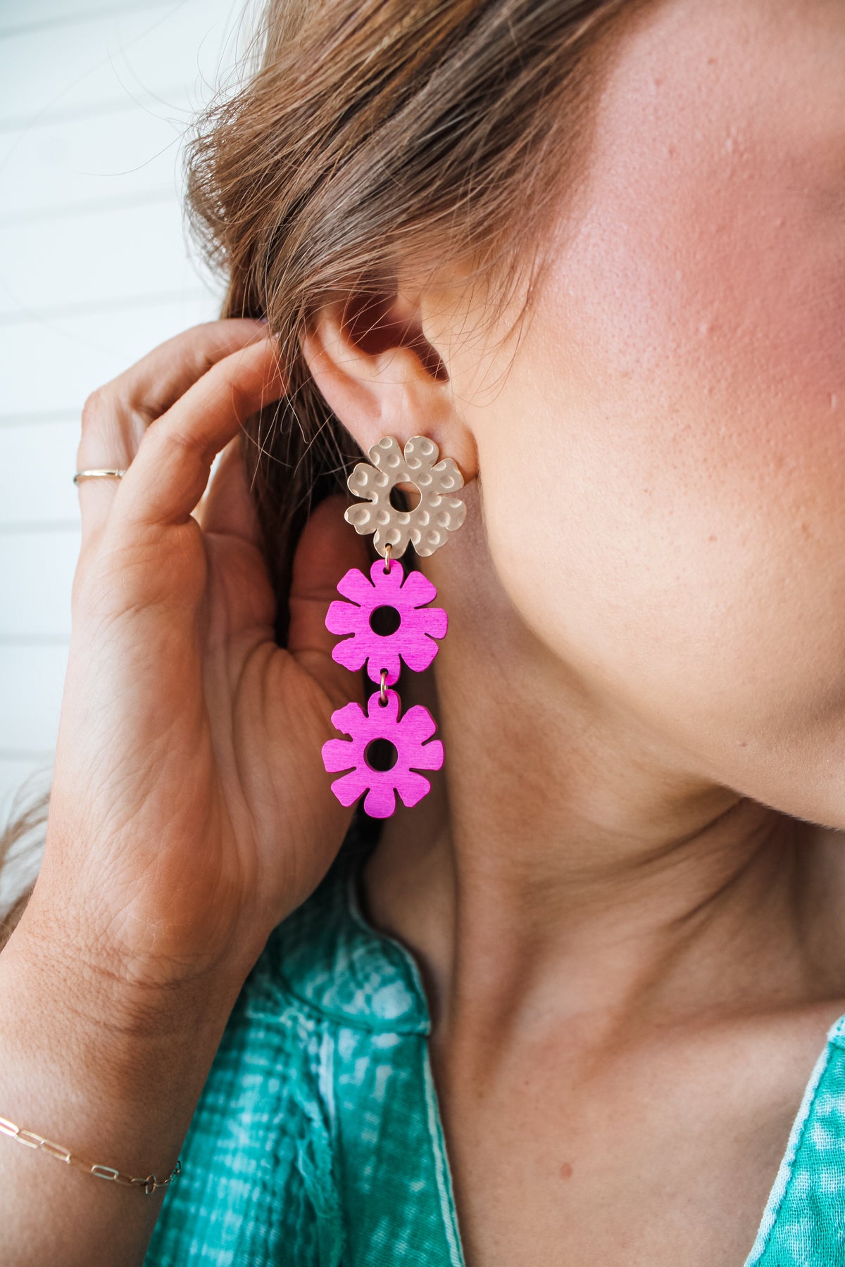 Sunshine On My Mind Earrings • Fuchsia - FINAL SALE