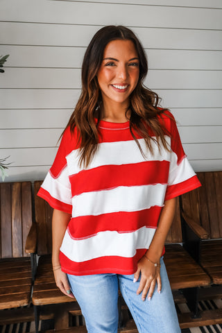 Post It Stripes • Red