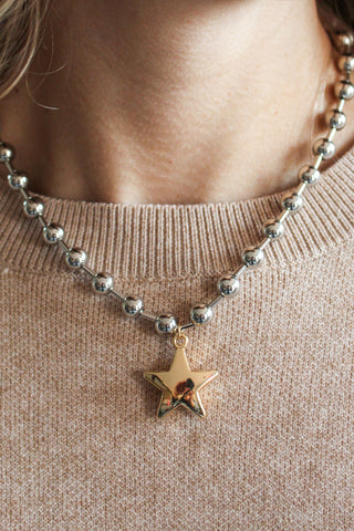 Shine Like A Star Necklace • Silver Mix