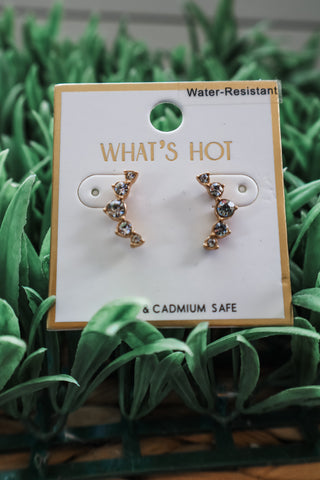 Wanda • waterfall cubic zirconia earring