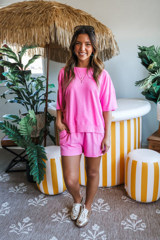 The Sundrenched Short Set • Pink