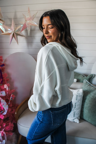 Snuggle Up Hoodie • Ivory