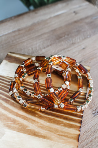 Step Into Fall Bracelet • Amber