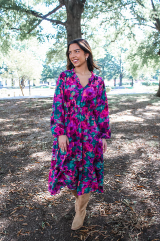 Step Into The Season • Purple Floral