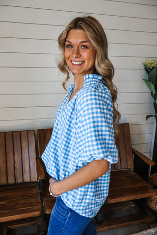 Graceful In Gingham • Blue