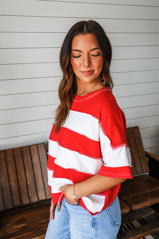 Post It Stripes • Red