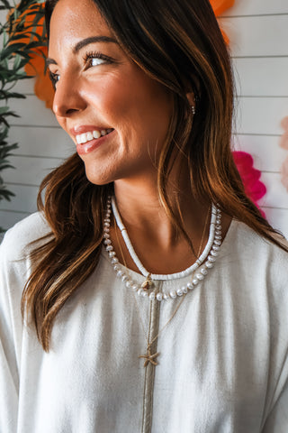 Coastal Scene Layered Necklace • Gold