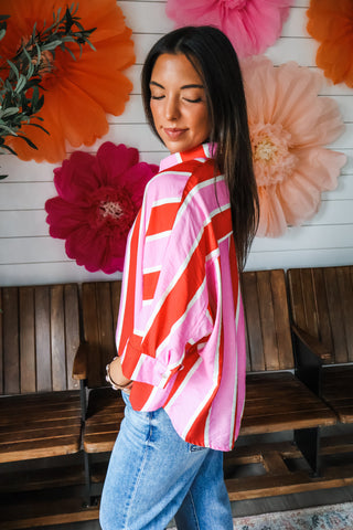 Sightseer Stripes • Pink/Red