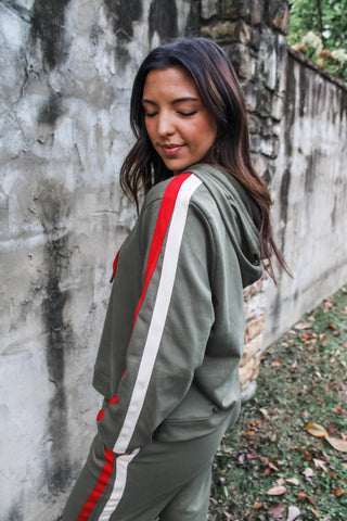 Jingle Around The Block Pullover • Olive