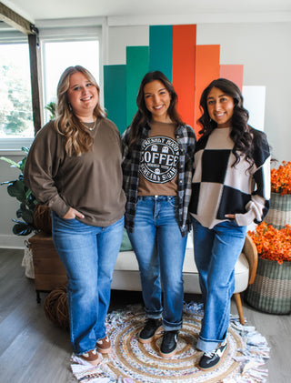 Cuddle Weather Pullover • Dark Chocolate - PLUS - FINAL SALE