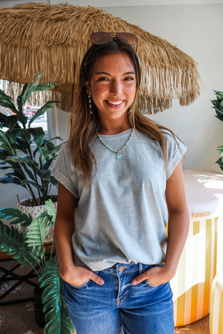 The Sunwashed Tee • Sage