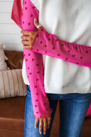 True Sweetheart Mesh Top • Pink