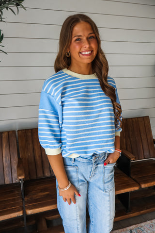 Feel Good Stripes • Blue/Yellow