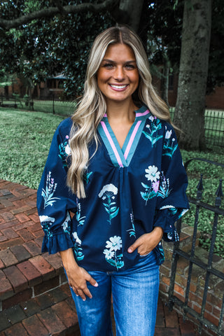 Pretty As Punch • Navy Floral - FINAL SALE