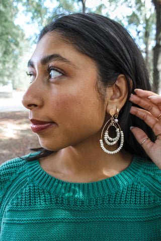 Good Harvest Earrings • Cream