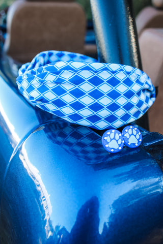 Wildcats Sparkle Stud Earrings • Blue