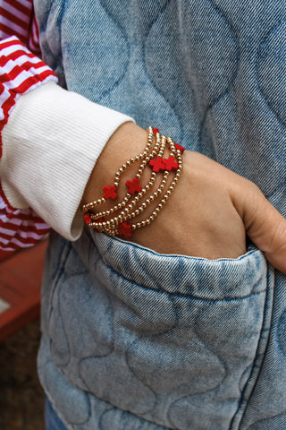 Peace & Joy Bracelet • Red