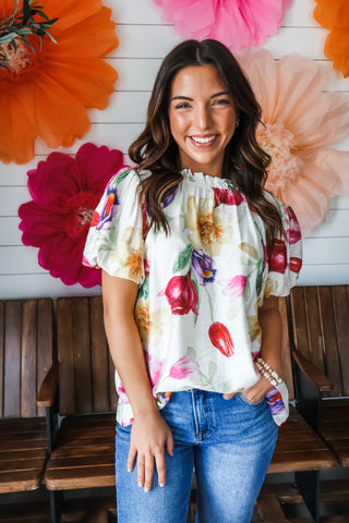 Blossoming Beauty • Cream Floral