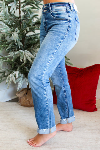 Kass Slim Straight Jean • Light Wash'