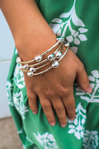 Lucia• mixed metal bracelet set