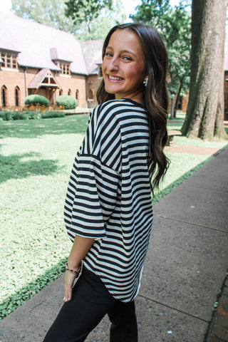 Everyday Stripes • Cream/Black - FINAL SALE