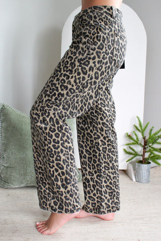 Ren Leopard Print Barrel Leg