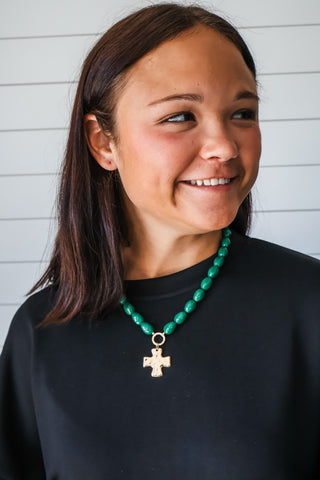 Beyond Blessed Stone Necklace • Emerald