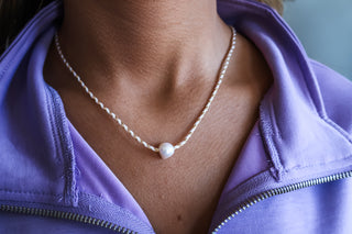 Coastal Cove Braided Necklace • Sand