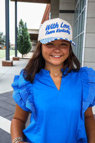 Halftime Hoorah Ruffle Top • Blue