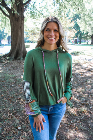 Patch Things Up Hoodie • Green