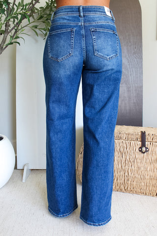 Delilah Patch Pocket Jean • Dark Wash