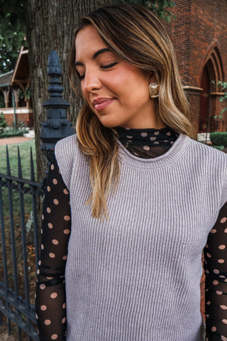 In My Element Sweater Vest • Taupe