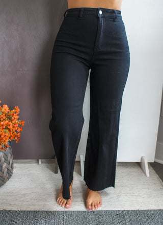 Felicity Wide Leg Jean • Black - FINAL SALE