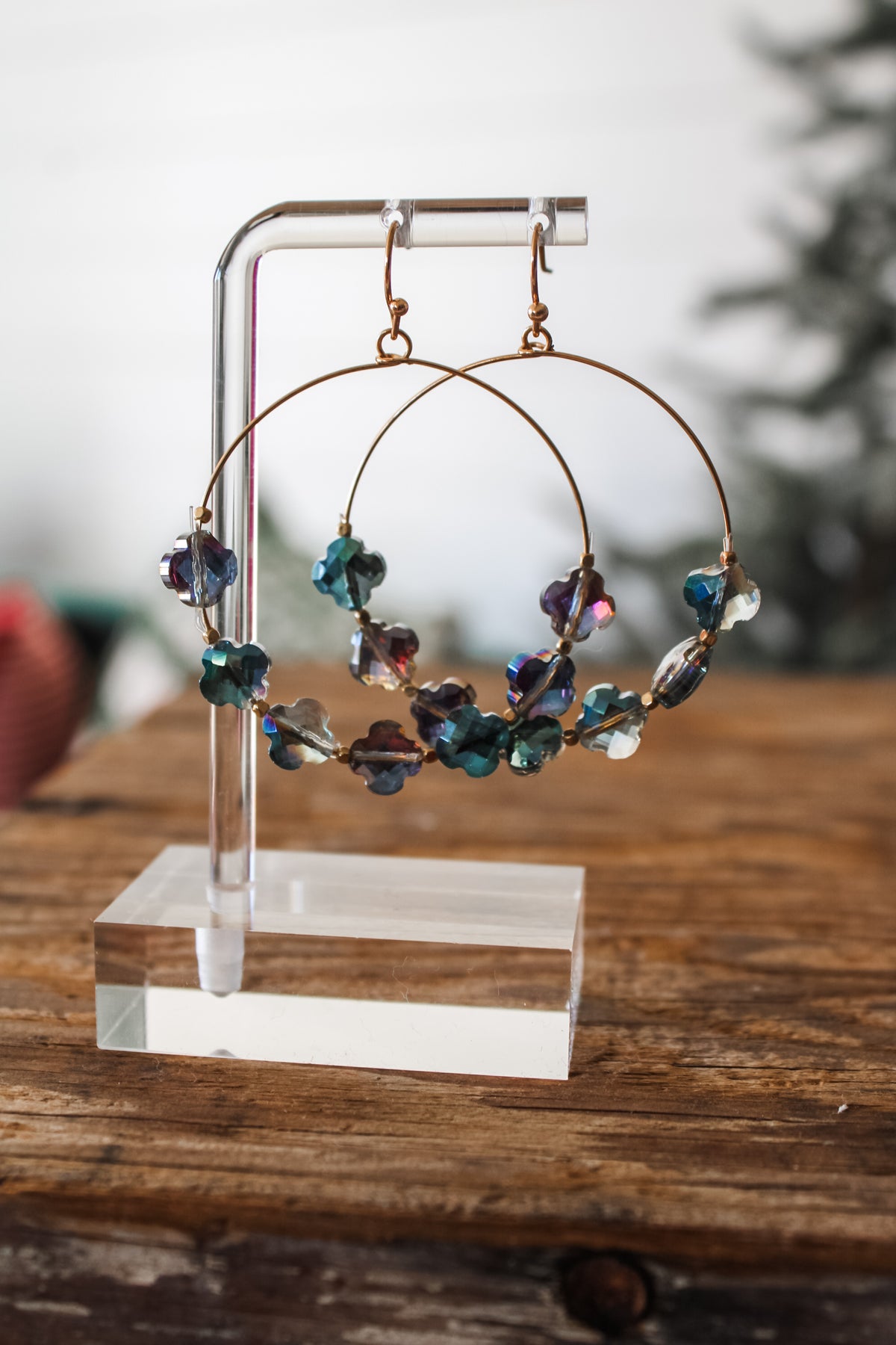 Sparkle & Shine Earrings • Iridescent Blue