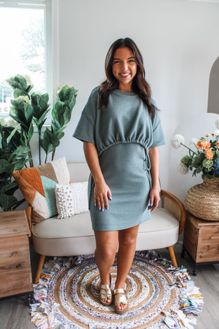 Top It Off Crop Tank Mini • Sage - FINAL SALE